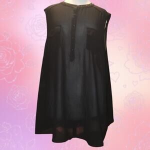 Torrid Black Sleeveless Blouse Size 3